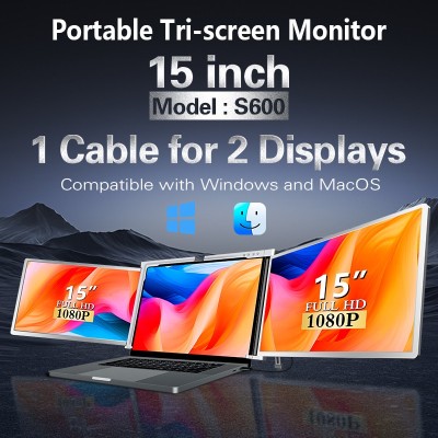 Look attractive and presentable at your desk or business. This stunning 15-inch triple monitor Profile Picture